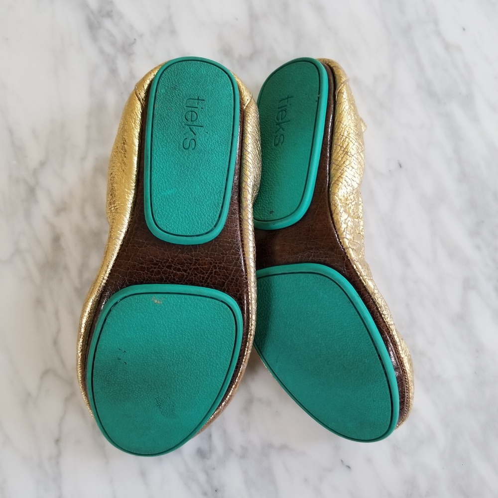 Tieks Golden Glitz Size 7 - Picture 4 of 4